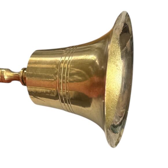 Vintage Teacher Delicate Tall Brass Bell - Picture 7 of 8